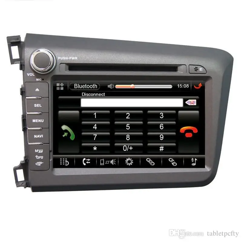 8 дюймовый автомобильный dvd плеер с GPS (опционально) аудио Радио стерео USB/SD AUX BT/TV