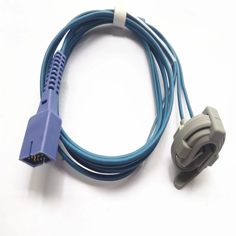 10 шт./лот многоразовый датчик Spo2 для Nellcor DB 7 pin зонд без Oximax Neonate обернутый