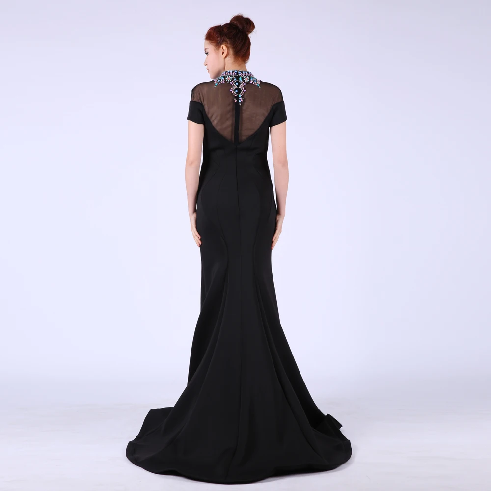 Vestidos De Festa Largos elegantes вечерние платья 2019 длинные Черная Русалка для вечеринок