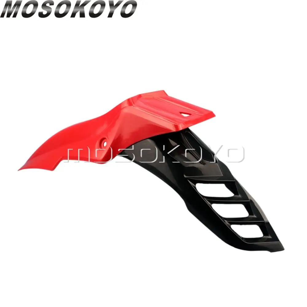 black red Байк мотокросс прочный переднее крыло эндуро супермото крыло для KTM EXC Yamaha WR TTR Suzuki Kawasaki - Цвет: black red
