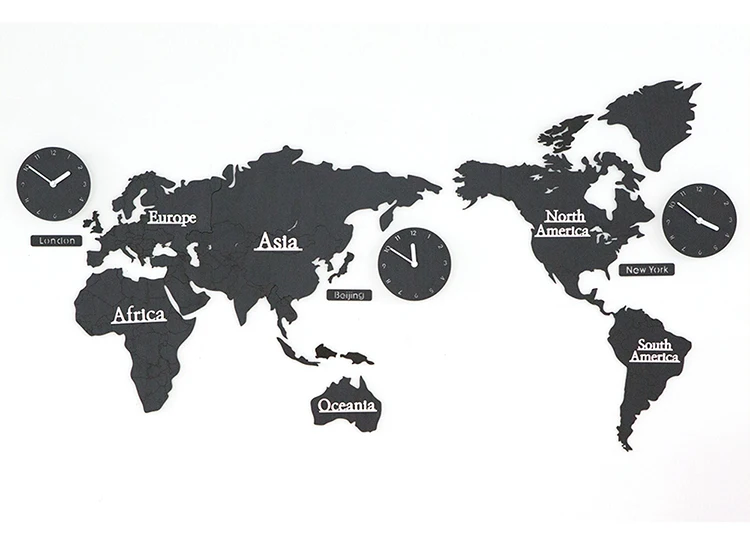 137x63 см настенные часы с картой мира для дома отеля украшения принадлежности DIY