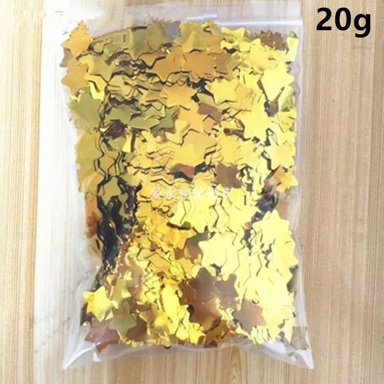 36 дюймов Гигантские Черные латексные шары 18 дюймов Золотая Звезда фольга конфетти для воздушного шара бумага кисточка Свадьба День рождения декоративный фон поставки - Цвет: 20g  as picture