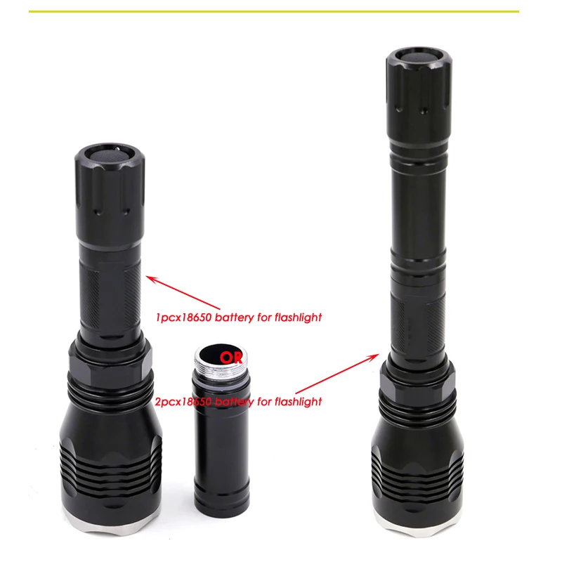 Светодиодная вспышка для охоты до 500 метров 1 режим (ВКЛ./ВЫКЛ.)|torch for hunting|xm-l2 u3xm-l2 u3