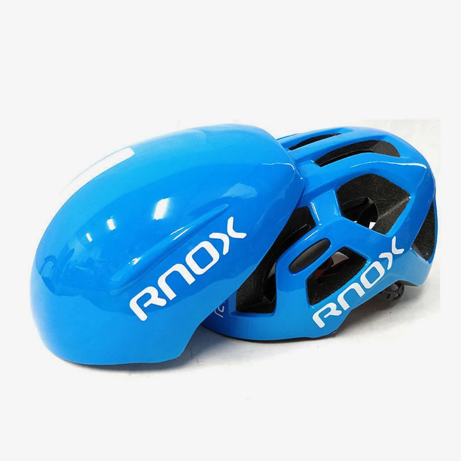 RNOX Сверхлегкий мужской велосипедный шлем восьмиугольный черный mtb Горный шоссейный велосипедный шлем для женщин для взрослых 55-61 см оборудование для гоночного велосипеда - Цвет: blue