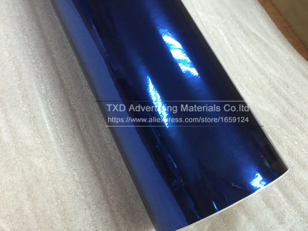 50*152 см/лот высокая глянцевая Водонепроницаемая УФ защищенная синяя