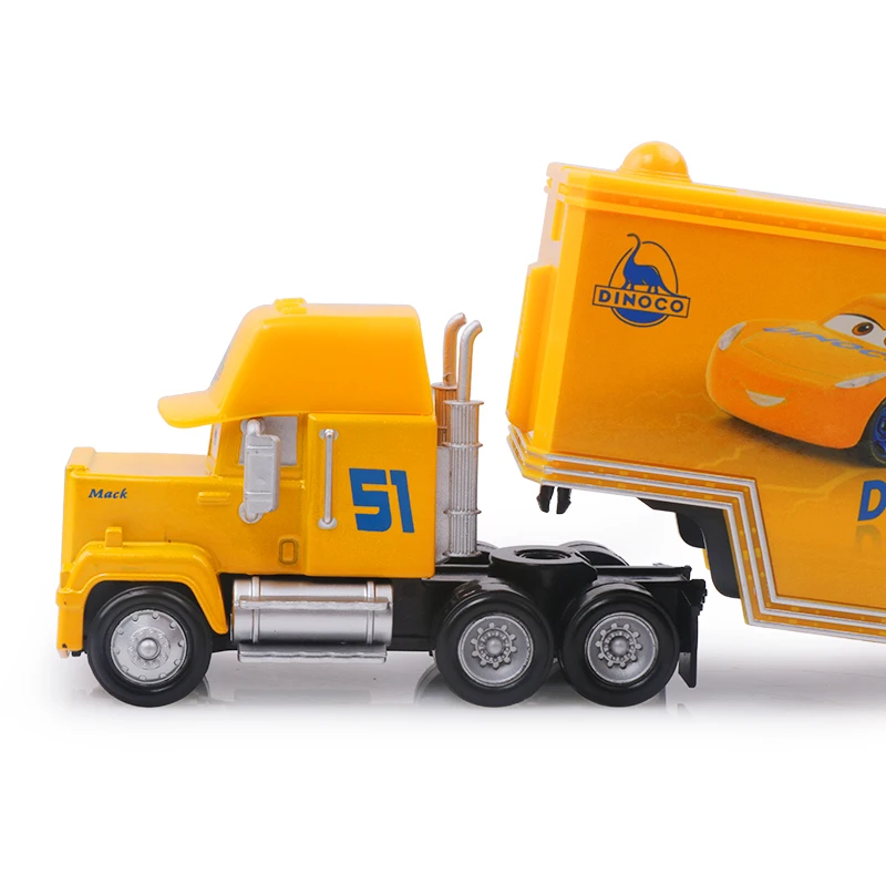 Disney Pixar Cars 2 3 Lightning McQueen Cruz Ramirez Mack Uncle Truck 1:55 литая модель автомобиля детская игрушка