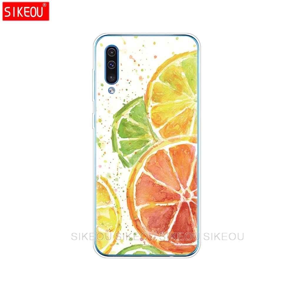 Для samsung Galaxy A50 силиконовый прозрачный Футляр задняя крышка чехол для телефона для samsung A50 A505 A505F SM-A505F мягкий чехол 6,4" - Цвет: 33799