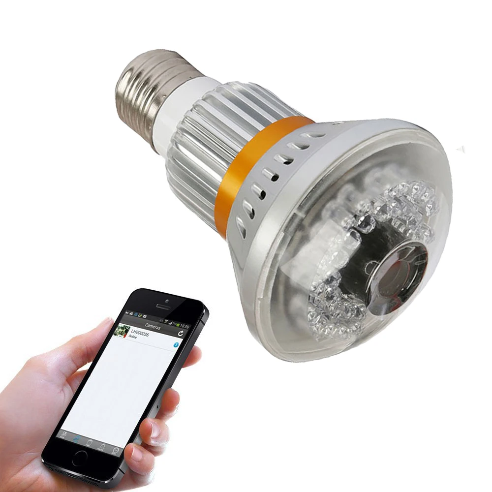 

BC-881H 960P 1.3MP HD 3.6mm Lens P2P WiFi/AP IP Network Bulb Camera 940nm IR LED Light Night Vision and Motion Detection