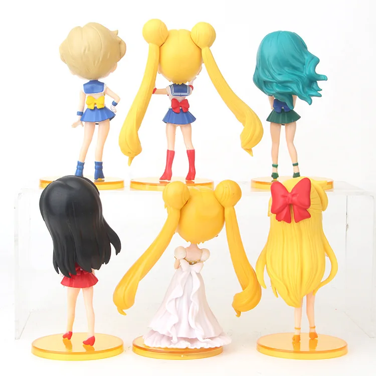 6 шт./компл. фигурки Сейлор Мун Милая принцесса Нептун Марс Юпитер Венера уран