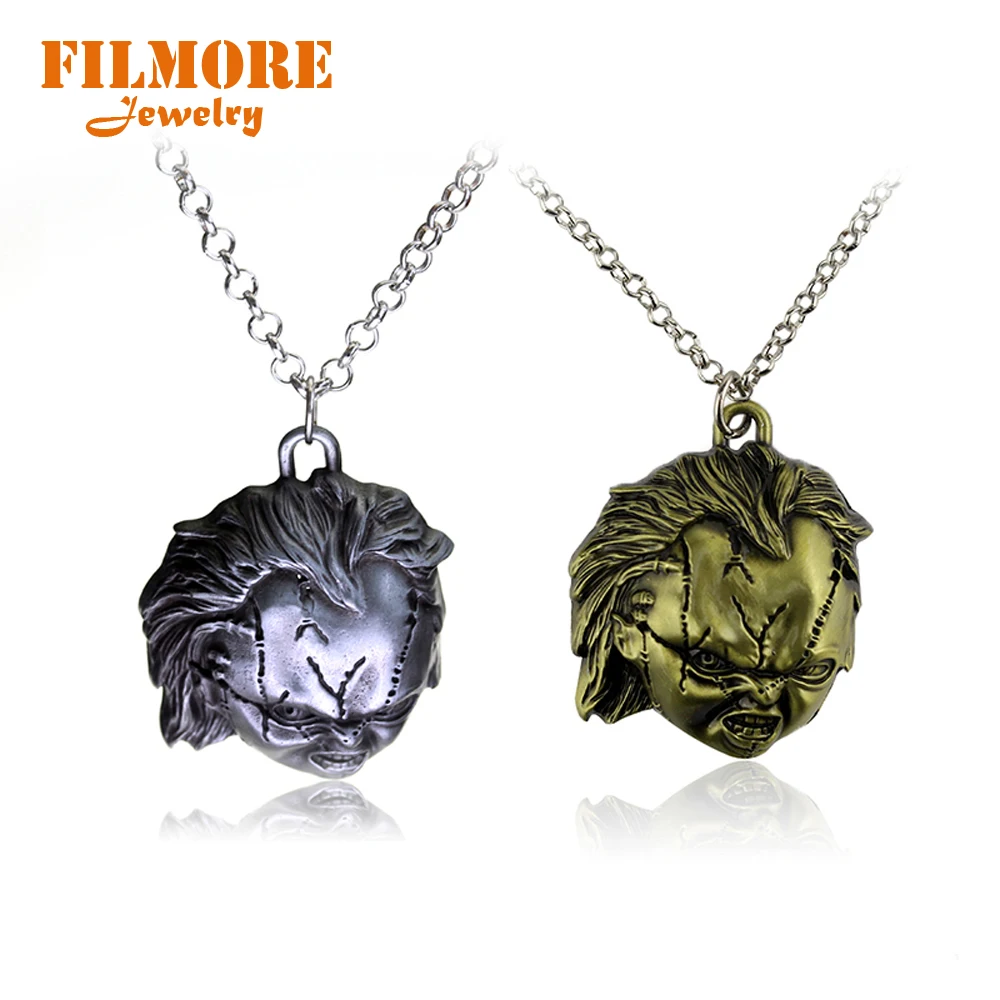 Новейший дизайн фильма ужасов потомство Чаки кулон ожерелье рисунок головы