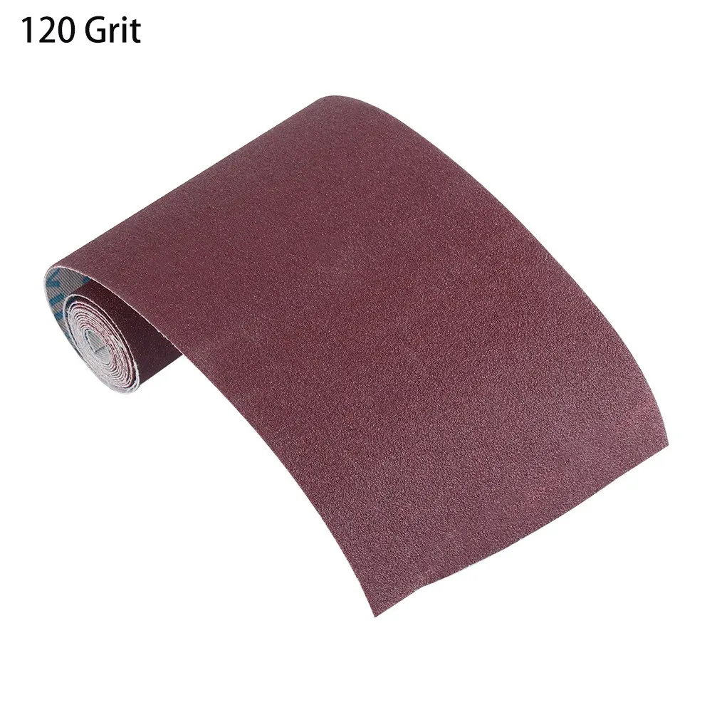 120 Grit 1 рулон 1 м " широкий наждачный рулон ткани наждачная бумага 80-800 зернистость шлифовальные инструменты влажная Сухая наждачная бумага ручной инструмент для дерева - Цвет: 120 Grit