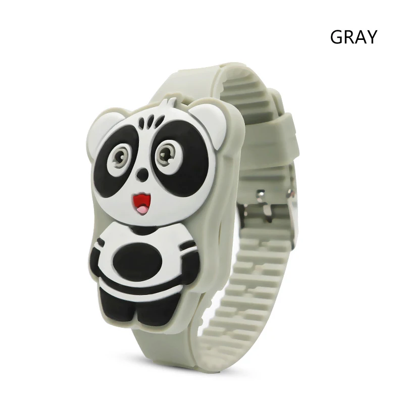 Reloj Infantil откидная крышка 3D Медведь Мультфильм цифровые часы для детей электронные детские часы резиновые для мальчиков и девочек часы для детской