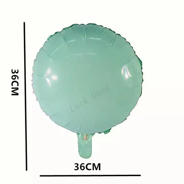 18 дюйм(ов) Макарон круг Фольга шарики для свадебного украшения вечерние поставки