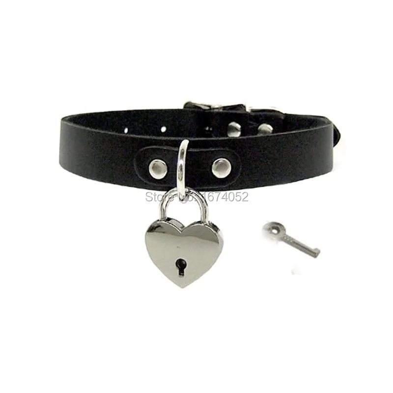 Сексуальный панк-рок Харадзюку модный безопасный ключ-сердце замок котенок игра