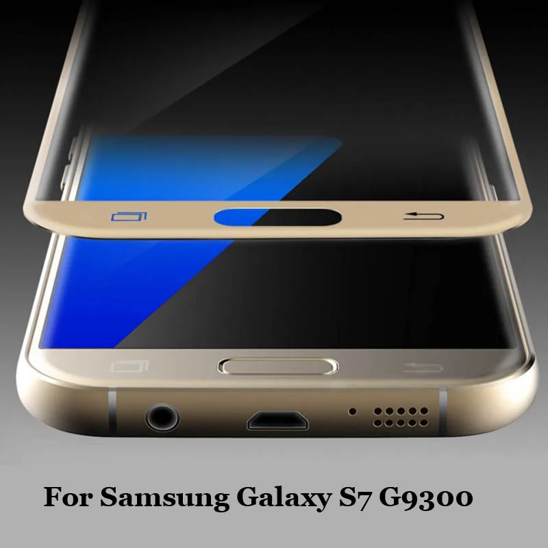 

S7 G9300 полное покрытие закаленное стекло 9H 2.5D Премиум Защитная пленка для экрана для Samsung Galaxy S7 G9300 5,1"