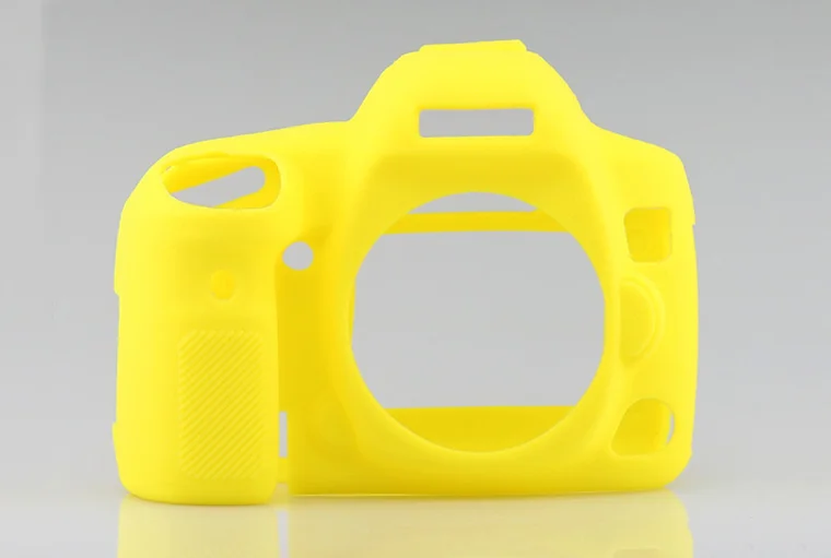 5D4 yellow Силиконовая кожа брони Камера Корпус Крышка корпуса протектор Резиновая Защитная Крышка для Nikon D7100 D7200 D850 Canon 5D3 5D Mark III 5D4 - Цвет: 5D4 yellow