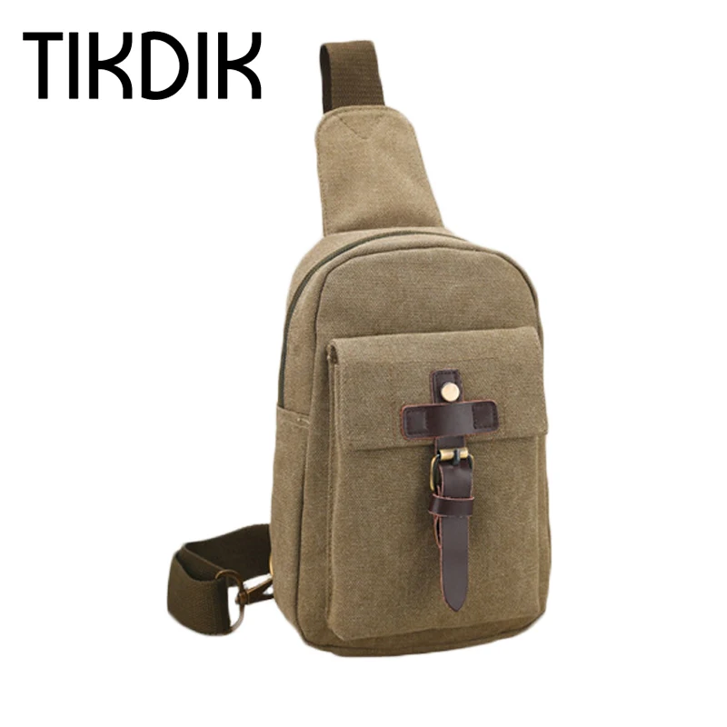 Винтажная Холщовая Сумка через плечо унисекс для отдыха мужская сумка в стиле