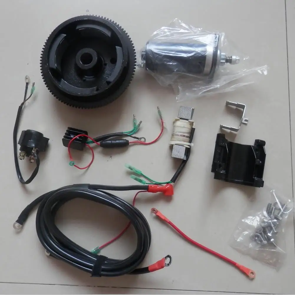 T9.9 Электрический стартовый комплект для YAMAHA PARSUN HIDEA HANGKAI T9.9B PIONEER JINHUA T15 T18 2 такта 246CC 15HP 18HP моторы лодки