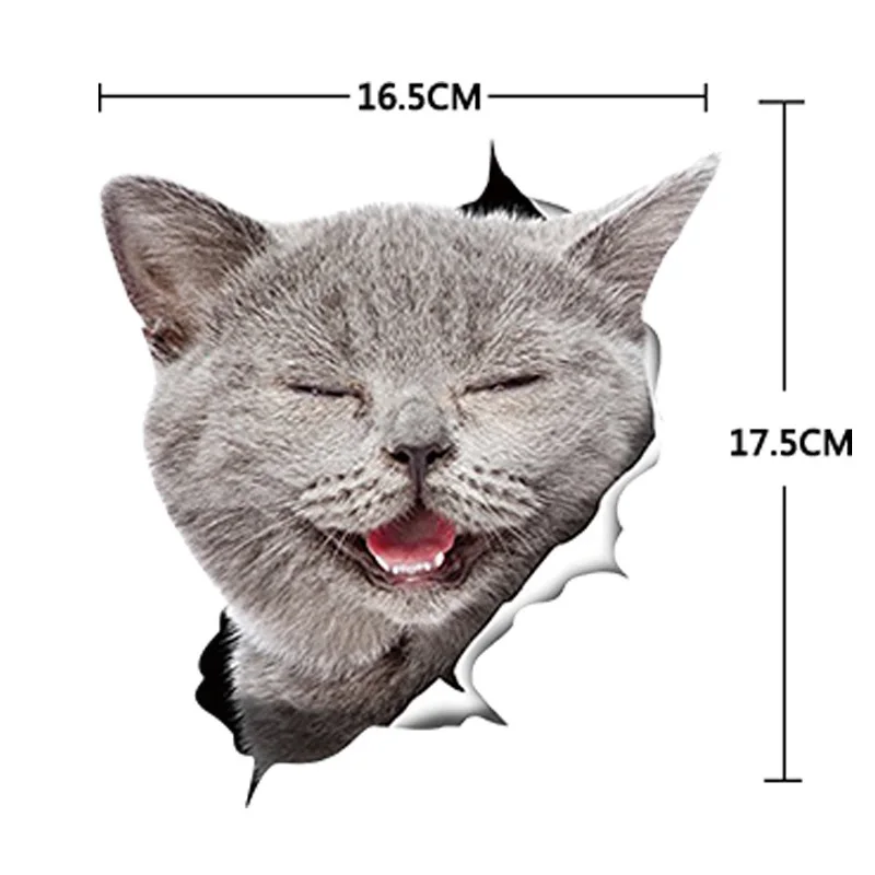 Автомобильный Стикеры 5 видов peek cat сбоку Стикеры s Виниловая пленка для оклеивания автомобилей тела сзади наклейка на ветровое стекло Стикеры, футболка с принтом "автомобиль", Средства для укладки волос 1 шт