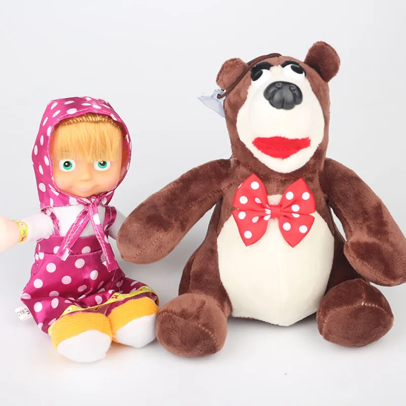 Kawaii Martha и медведь Россия плюшевые игрушки Адидас встречи говорить пой Masa Lint