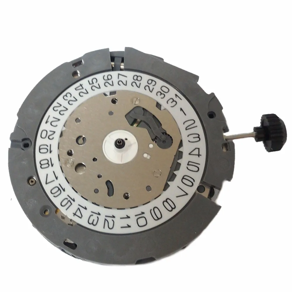 MIYOTA 0S80 кварцевые часы часовой механизм Дата 1/20 Chrono/Будильник 3 глаза OS80
