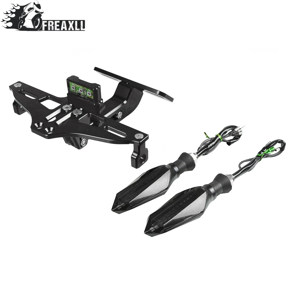 Motorcycle License Plate Bracket Holder With LED Light Universal For BMW R1200GS LC 2014 2015 2017 R1200 GS Adventure | Автомобили и