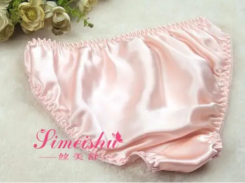 5 пачек, чистый шелк, Женские базовые трусы, нижнее белье, MS002
