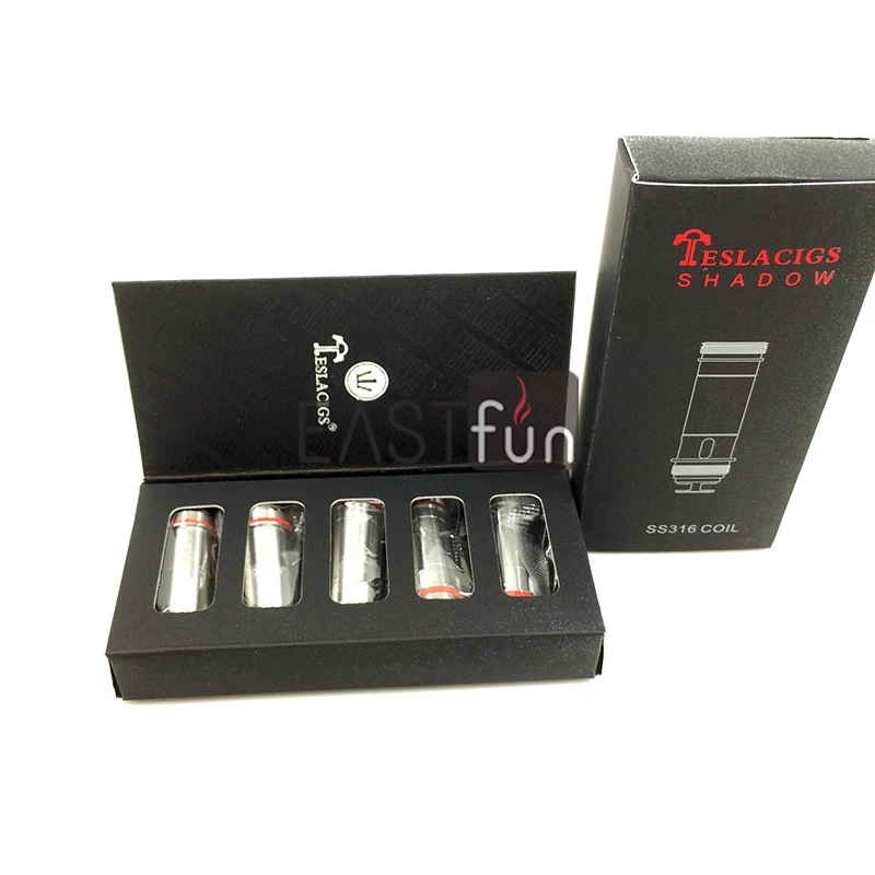 5 шт. Оригинал Тесла скрытая спираль теневая катушка SS316 0.6ohm 0.28ohm стелс для Tesla