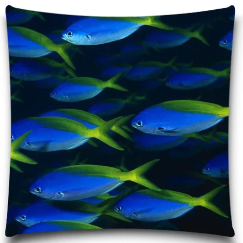 Lotus and carp in Chinese painting Sea animals pillows case 5 size 9 style Cotton polyester Square Home Decorative bedroom car | Дом и сад