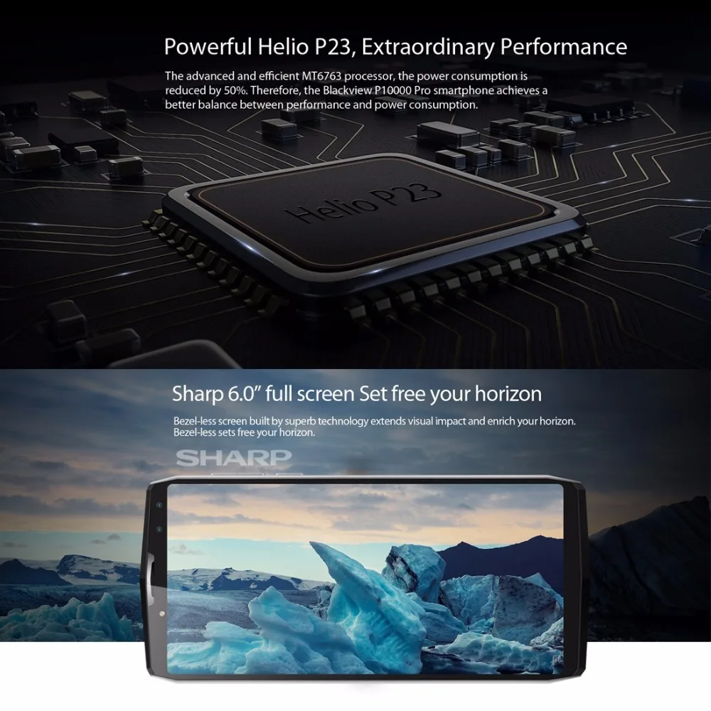 Оригинальный смартфон Blackview P10000 Pro 5 99 &quotincell FHD экран 4 Гб ОЗУ 64 ПЗУ MTK6763
