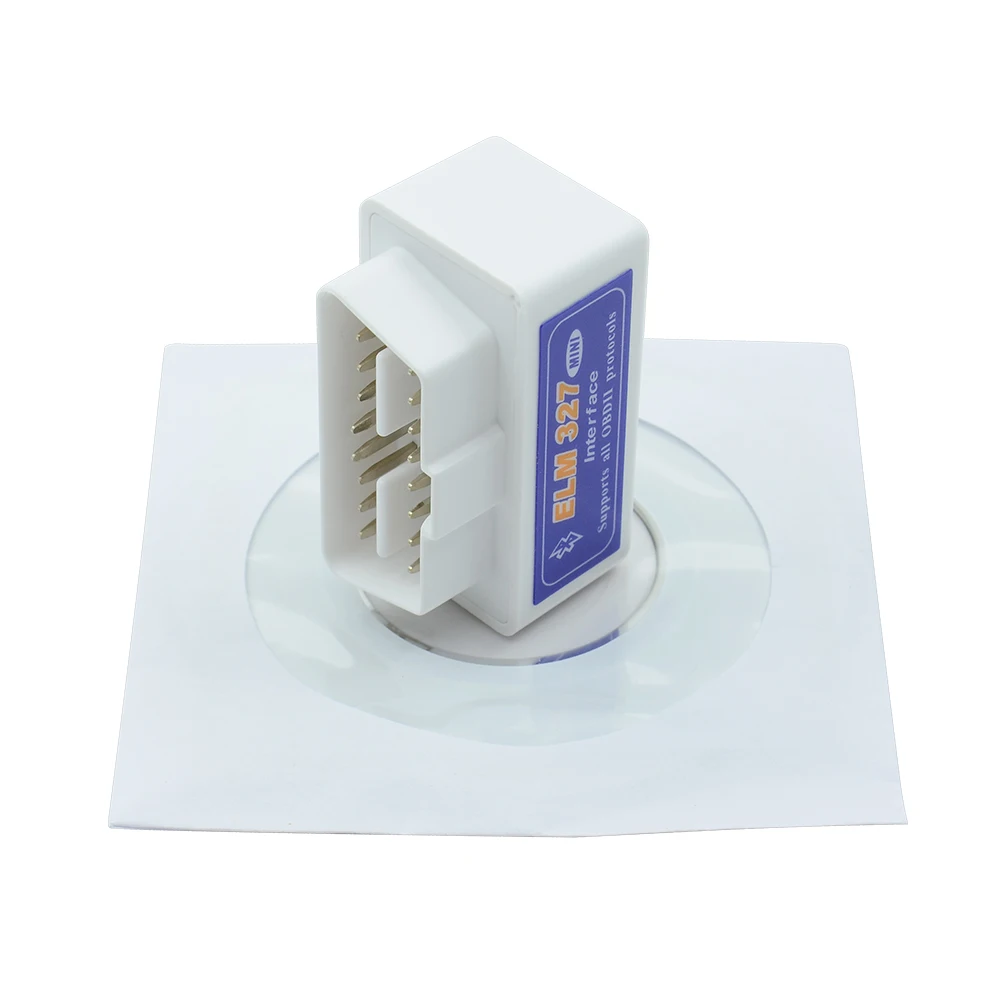 2019 Новый V2.1 Супер Белый Мини ELM 327 Bluetooth OBD2 / OBDII ELM327 Авто сканер штрих кода в
