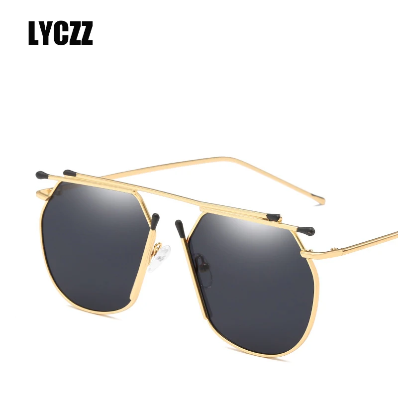 LYCZZ Street Стиль Мода неравномерность солнцезащитные очки Для женщин брендовые