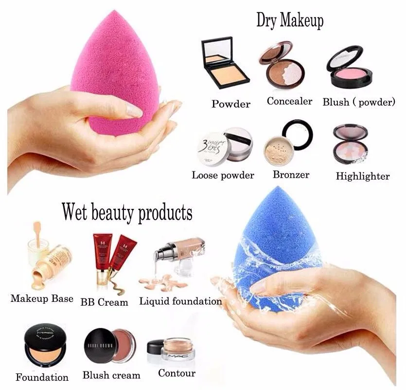 Addfavor 1 шт Косметика для губ набор для макияжа бровей, спонж Water Drop Форма тыквы пуховка для пудры Make Up Инструменты Красота основой