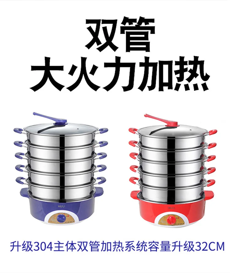 Электрический Пароварка подогреватель пищи Электрический Ланч-бокс нагреватель Паровая плита защита от перегрева 2 цвета