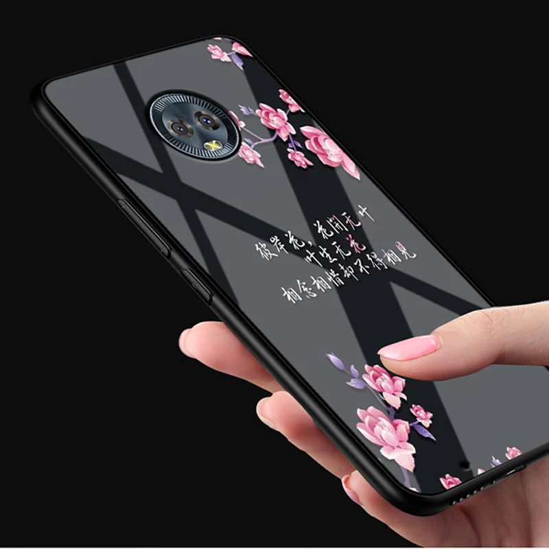 Роскошный чехол из закаленного стекла для Moto G6 Защитные чехлы G 6 XT1925-10 MotoG6 |