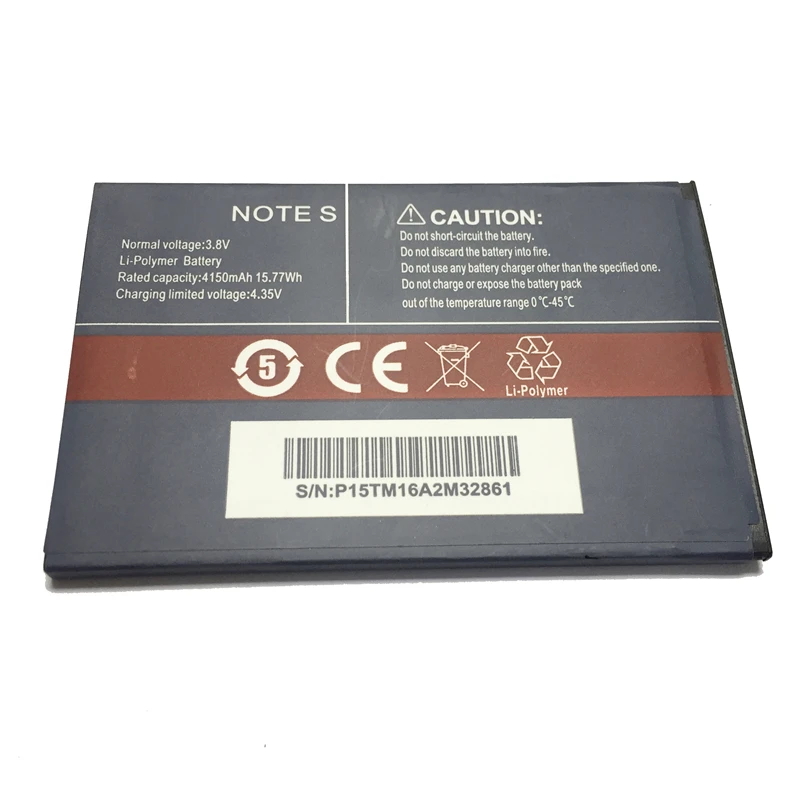 Перезаряжаемые NOTE S мобильного телефона Батарея 4150 мА ч для Cubot литий полимерные