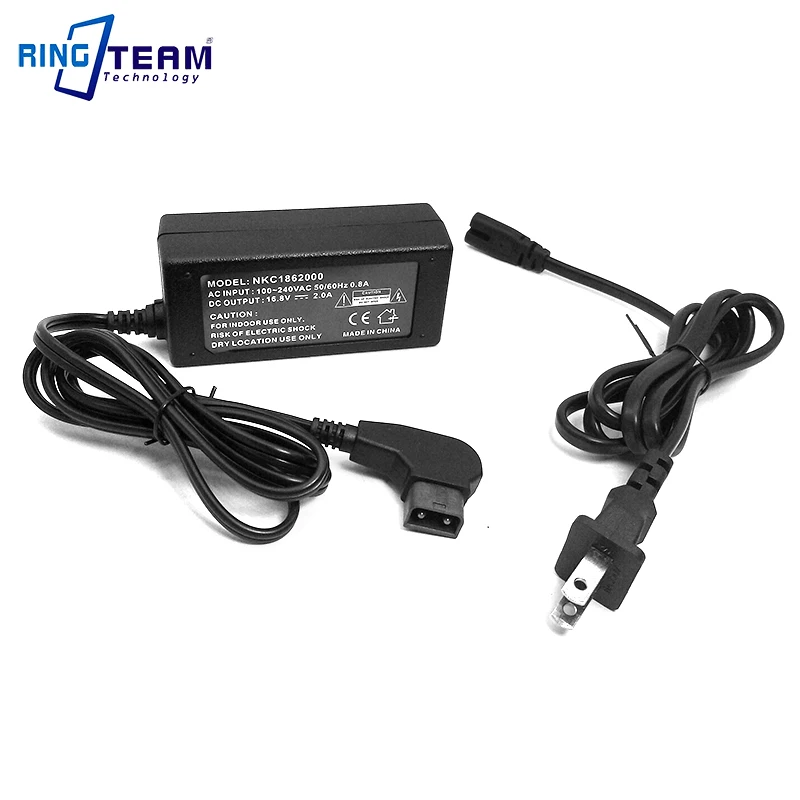 

16.8V 2A Power DTap D-Tap BTap DC Charger Adapter for Video Camera Anton Bauer V-mount Li-ion Battery Pack Rolux Lanparte VB-150