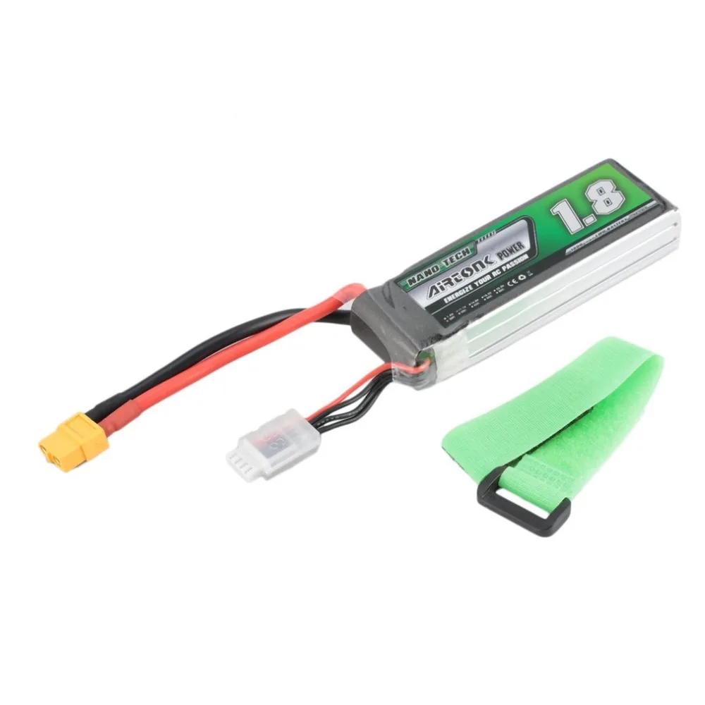 Airtonk Power 11.1V 1800mAh 30C 3s 1P Lipo Battery XT60 Plug Rechargeable for RC Racing Drone Quadcopter Helicopter Car Boat | Игрушки и
