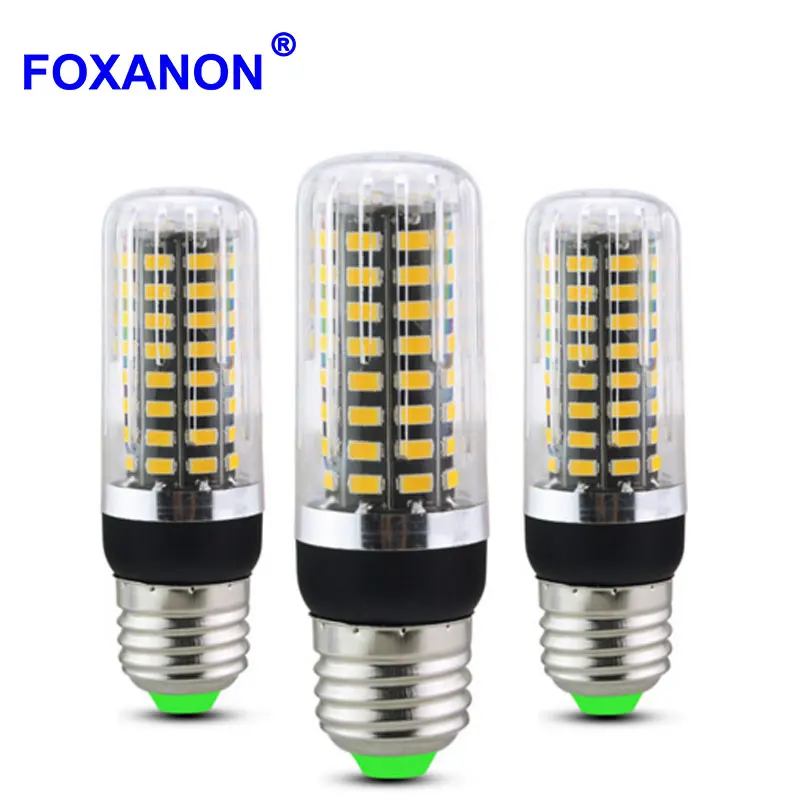 Затемнения светодиодные лампы E27 E14 Светодиодная лампа Кукуруза без мерцания 5W 10W