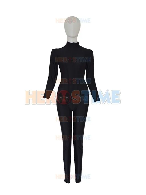Классический черный костюм супергероя Женский из лайкры и спандекса вдовы для
