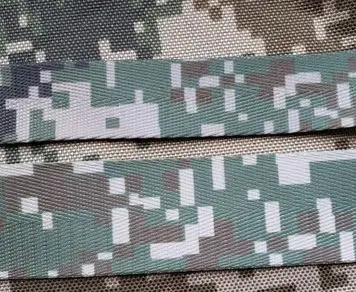 color1x50mm 4 м 25/35 мм, Thick1mm печатных Камуфляжный тканый нейлон полипропиленовые лямки ленты для изготовления сумок ремень аксессуар - Цвет: color1x50mm