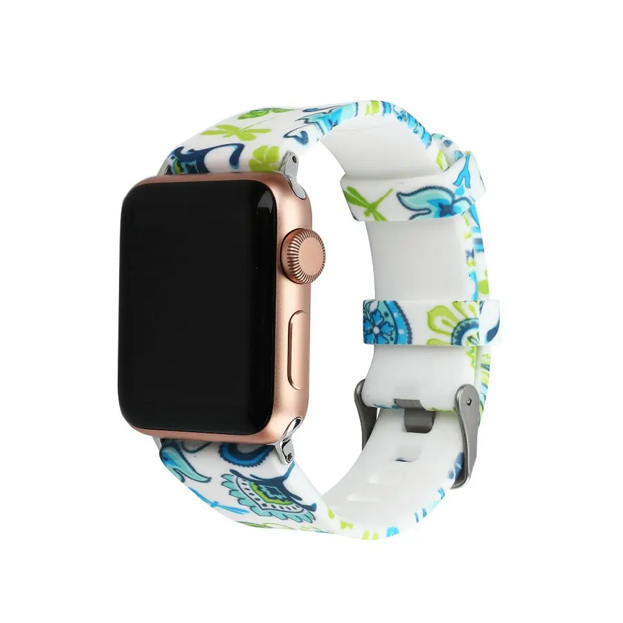 Спортивный силиконовый ремешок Joyozy для Apple Watch 4, 5, 42 мм, 38 мм, браслет на запястье, аксессуары для часов iwatch 3, 2, 1, 40, 44 мм