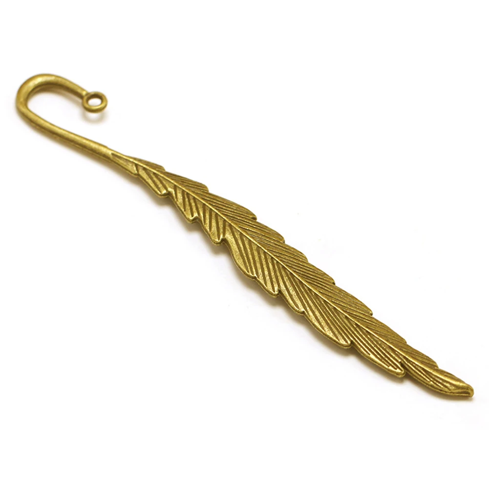 2 шт. офисная Закладка ретро изысканный сплав перо уникальный подарок кулон