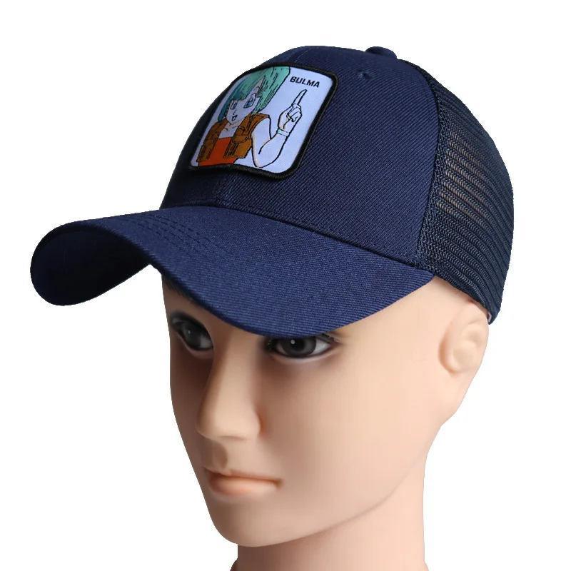 COLOR 23 Новая брендовая бейсбольная кепка Goku Dragon Ball Snapback, Высококачественная хлопковая кепка для мужчин и женщин в стиле хип-хоп, шляпа для папы, сетчатая Кепка, Прямая поставка - Цвет: COLOR 23