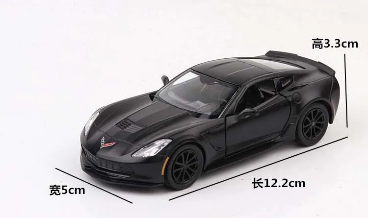 1:36 Масштаб Chevrolet Corvette C7 металлическая игрушка литая под давлением игрушечная машина модель автомобиля Миниатюрная модель автомобиля детские игрушки