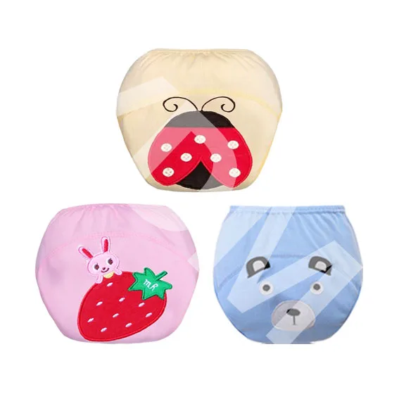 3 шт. Детские тренировочные штаны трусы многоразовые подгузники детская Пеленка