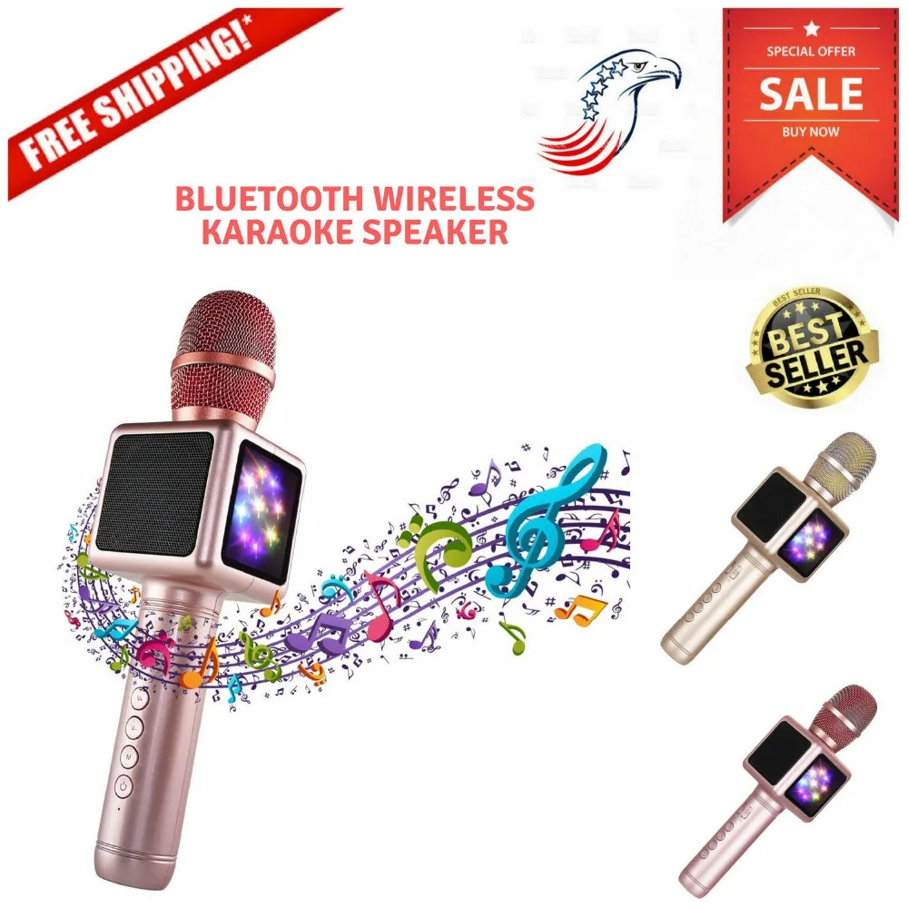 Беспроводной караоке микрофон Cocopa портативный ручной Встроенный динамик с