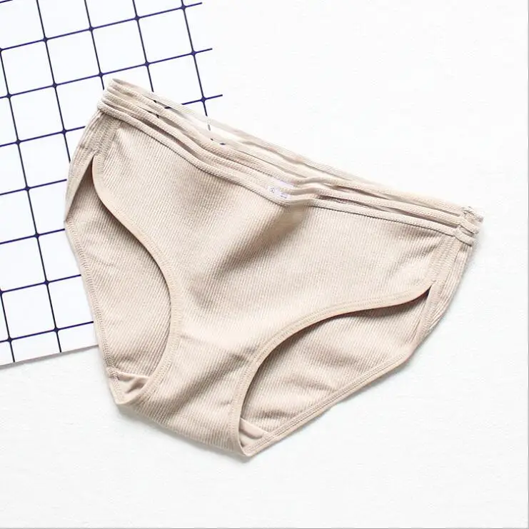 Lomonling Macarons/цветные женские трусики для девочек однотонные трусы с дырочками
