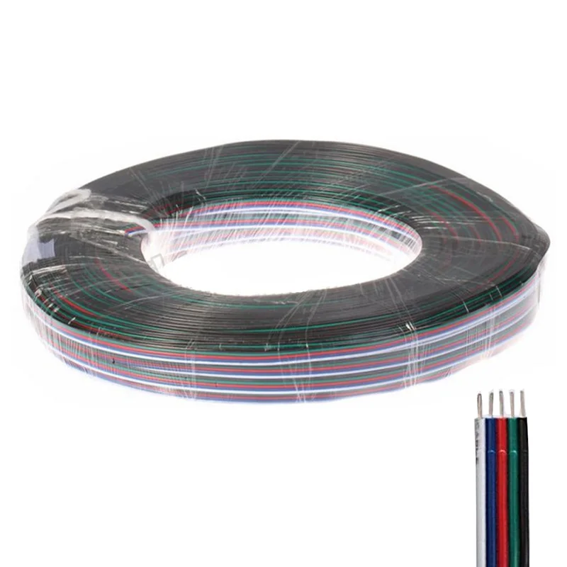 2pin 3pin 4pin 5pin 22AWG светодиодный соединитель удлинитель Кабель для WS2812 WS2811 SK6812 APA102 WS2801 5050 3528 RGB/RGBW Светодиодные ленты