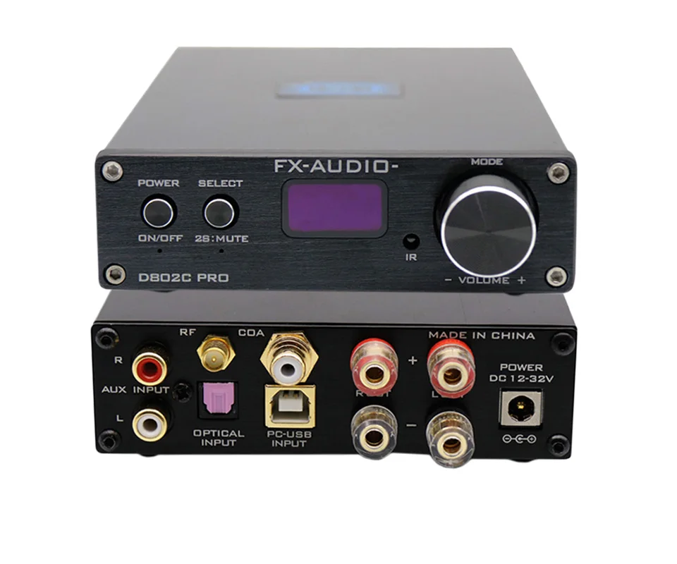 FX-Audio D802C PRO беспроводной Bluetooth 4,2 чистый цифровой аудио усилитель Поддержка APTX NFC USB/AUX/оптический/коаксиальный 24 бит 192 кГц